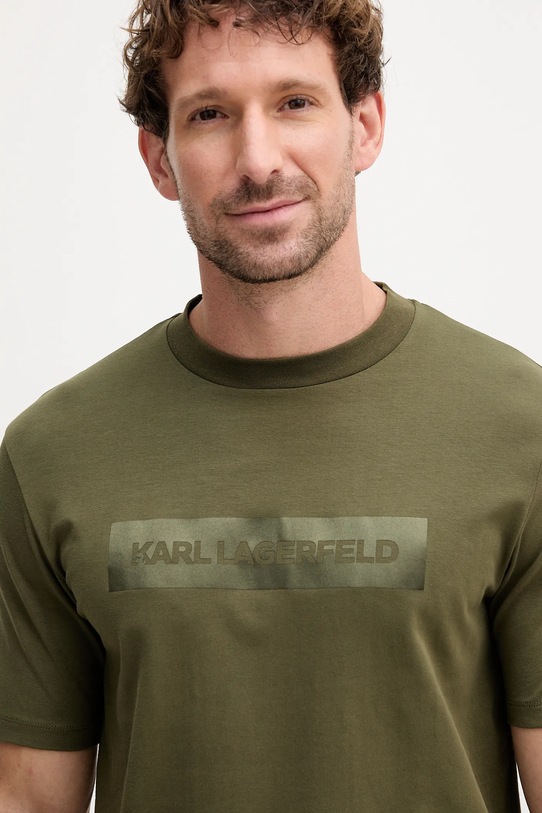 Karl Lagerfeld t-shirt zielony 554221.755035