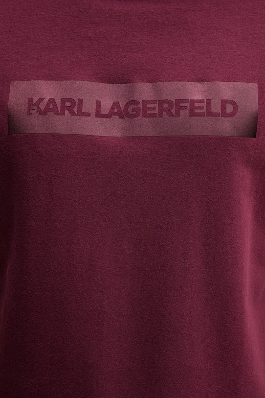 Karl Lagerfeld t-shirt 554221.755035 bordowy