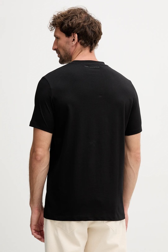 Odzież Karl Lagerfeld t-shirt bawełniany 554225.755036 czarny
