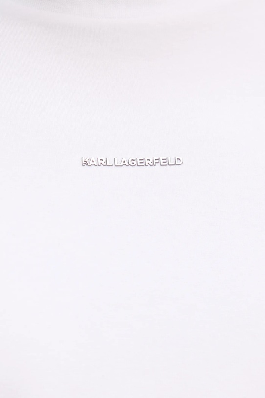 Бавовняна футболка Karl Lagerfeld білий 554235.755051