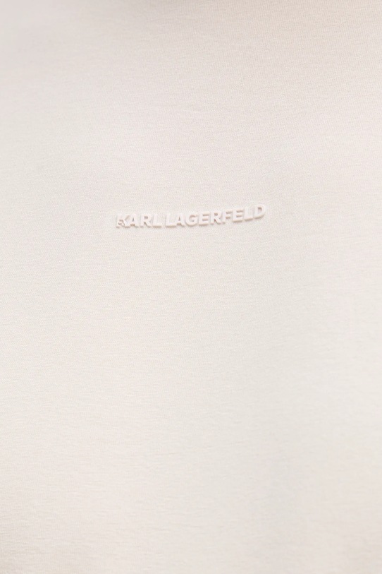 Бавовняна футболка Karl Lagerfeld бежевий 554235.755051