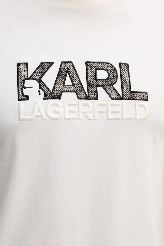 Karl Lagerfeld t-shirt 554225.755038 beżowy