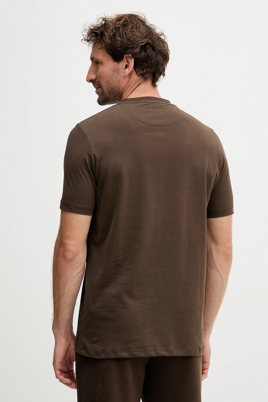 Odzież Karl Lagerfeld t-shirt bawełniany 554227.755037 brązowy
