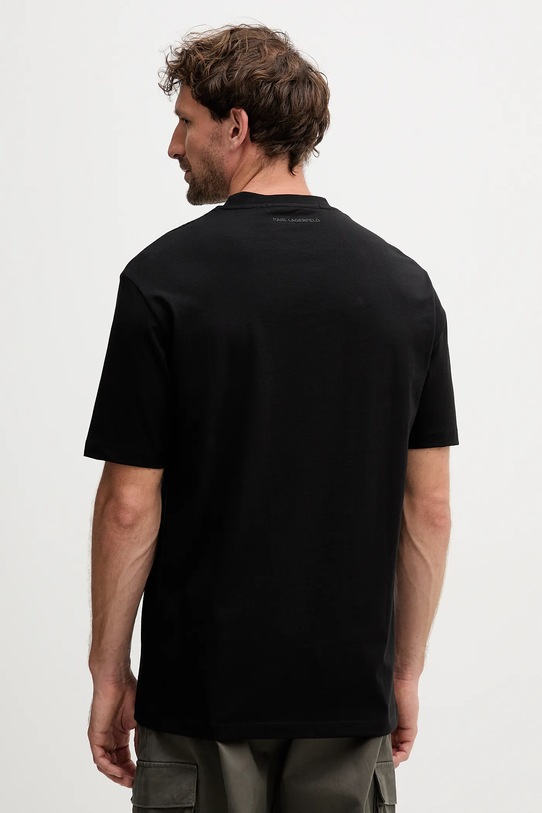 Odzież Karl Lagerfeld t-shirt bawełniany 554225.755143 czarny