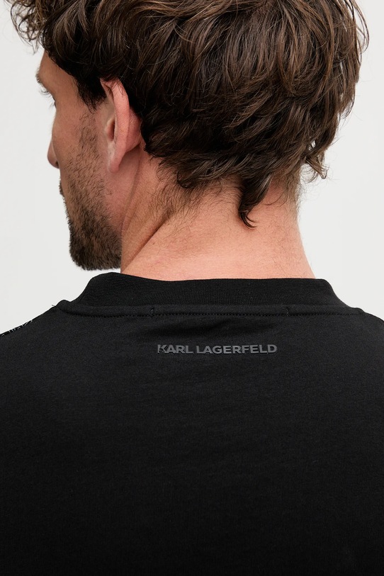 Karl Lagerfeld t-shirt bawełniany 554225.755143 czarny