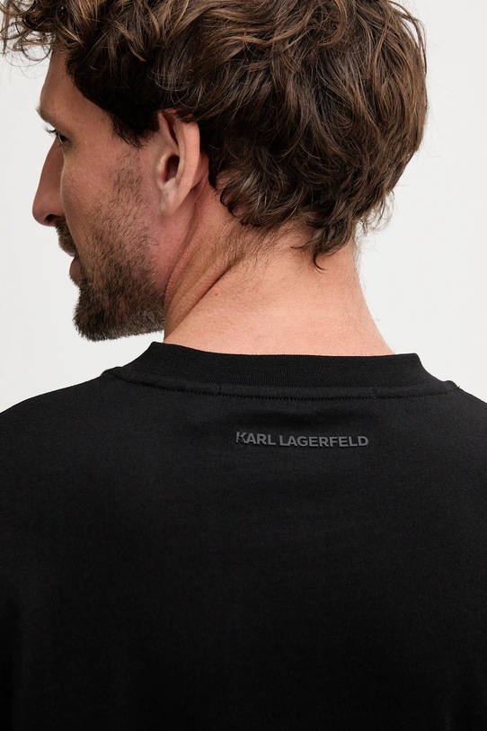 Karl Lagerfeld t-shirt bawełniany 554225.755144 czarny