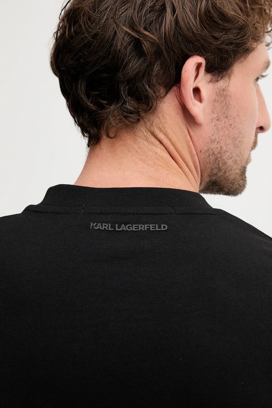 Karl Lagerfeld t-shirt bawełniany 554225.755046 czarny