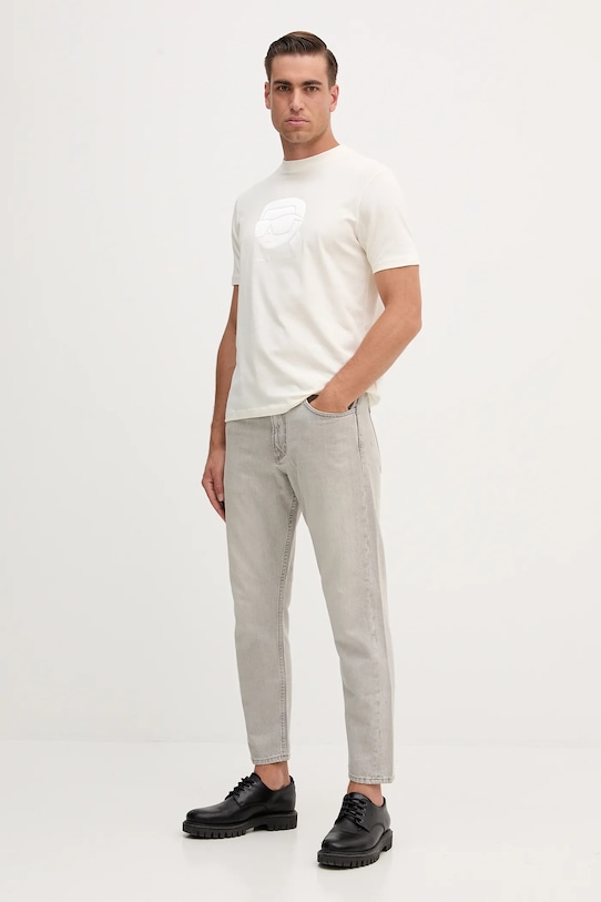 Тениска Karl Lagerfeld 554221.755032 бежов AW25