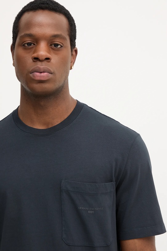 Armani Exchange t-shirt bawełniany granatowy XM001072.AF16283