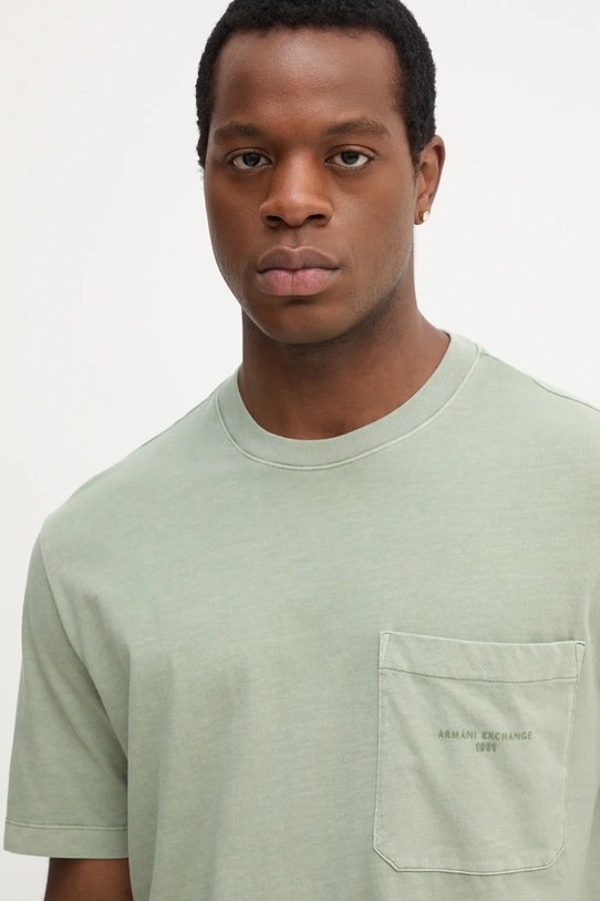 Armani Exchange t-shirt bawełniany zielony XM001072.AF16283