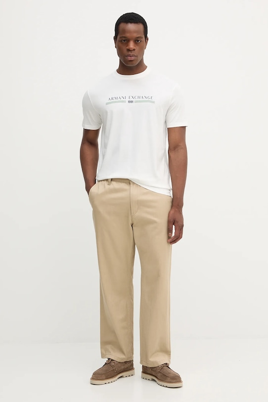 Armani Exchange t-shirt bawełniany XM001074.AF10356 biały AW25
