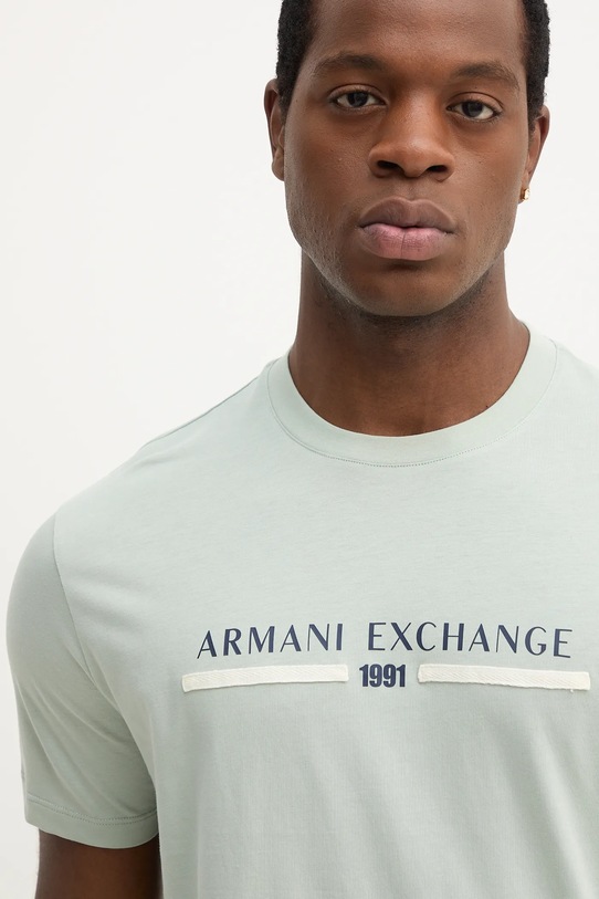 Armani Exchange t-shirt bawełniany zielony XM001074.AF10356