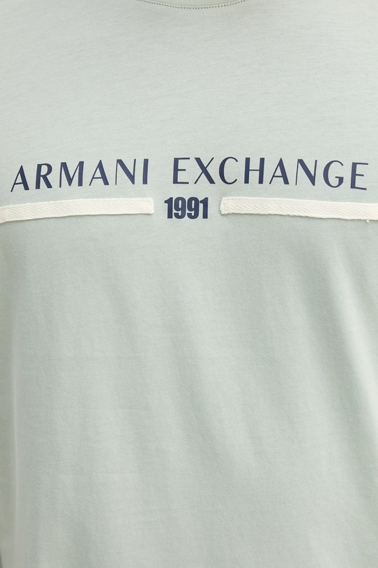 Armani Exchange t-shirt bawełniany XM001074.AF10356 zielony