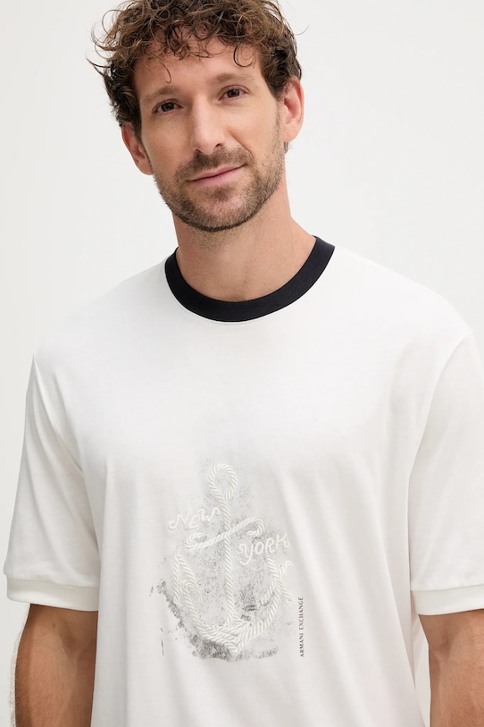 Armani Exchange t-shirt bawełniany biały XM001075.AF12308