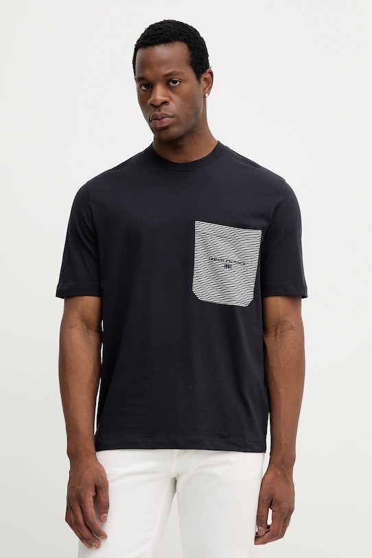 Armani Exchange t-shirt bawełniany bawełna granatowy XM001080.AF10361
