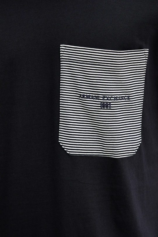Armani Exchange t-shirt bawełniany XM001080.AF10361 granatowy
