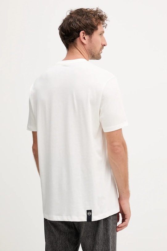 Armani Exchange t-shirt bawełniany XM001853.AF10356 beżowy AW25