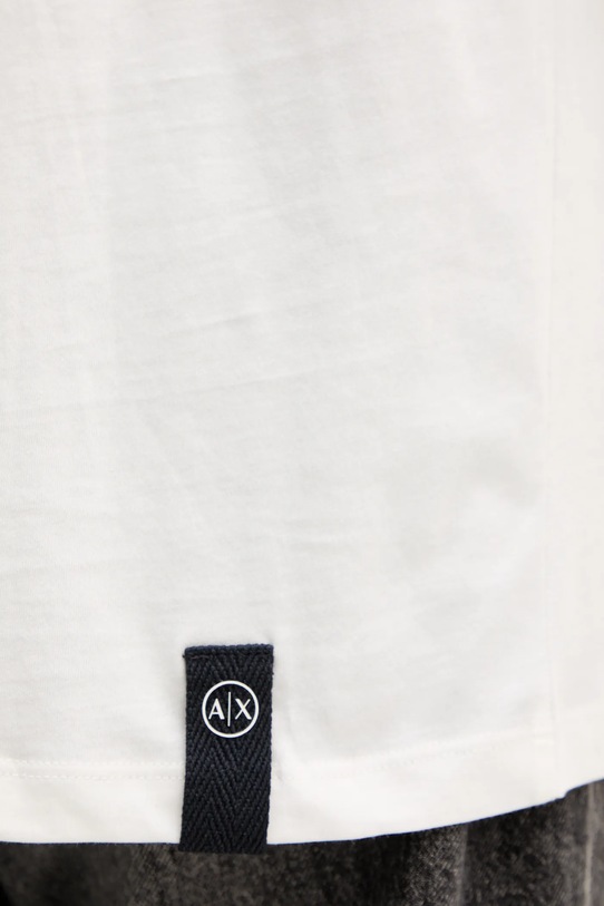 Armani Exchange t-shirt bawełniany beżowy XM001853.AF10356