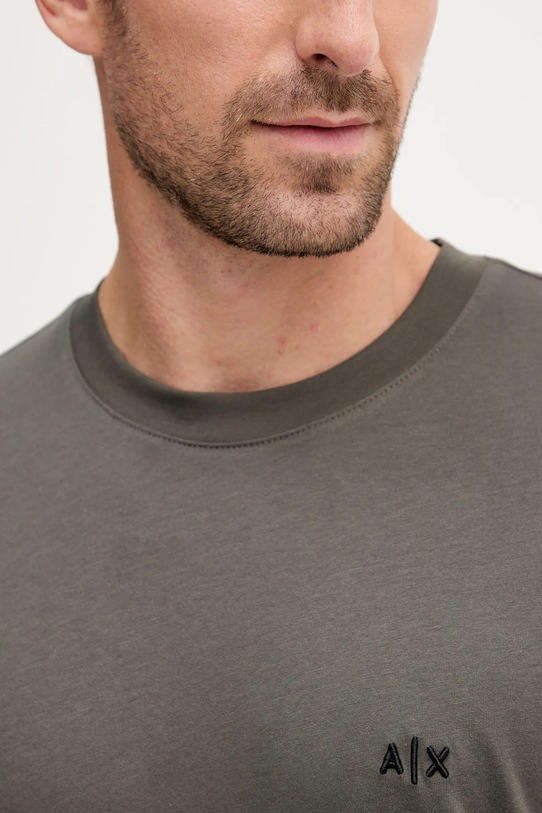 Armani Exchange t-shirt bawełniany zielony XM001568.AF10358