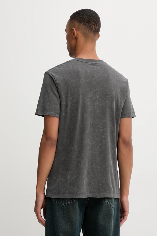 Одежда Хлопковая футболка AllSaints SAKA M016JC серый