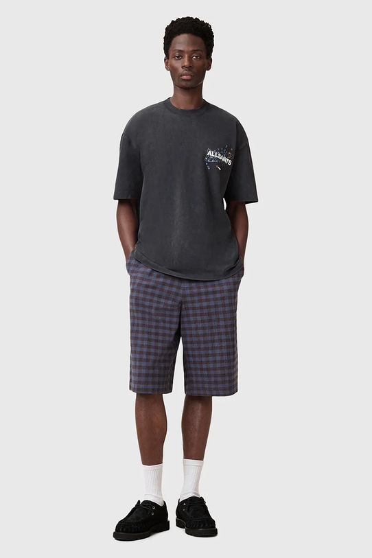 AllSaints t-shirt bawełniany WAVY M063PC czarny