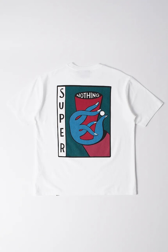 by Parra t-shirt Super nothing 54100 bianco AW25