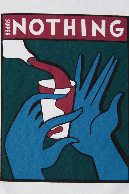 by Parra t-shirt Super nothing bianco 54100