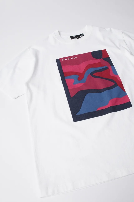 Bavlněné tričko by Parra Ftp booster 54300 bílá AW25