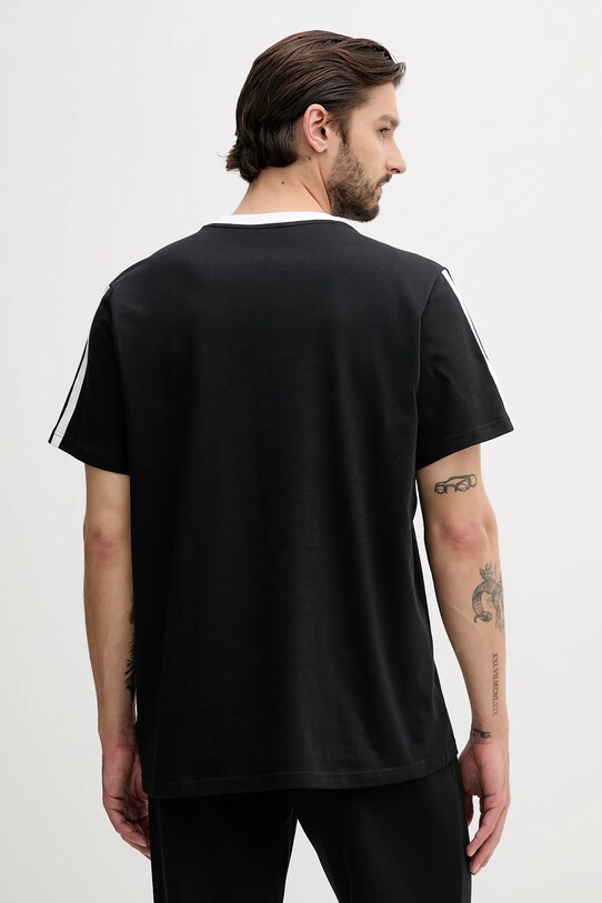 Oblečenie Bavlnené tričko adidas Essentials 3-stripes JV6762 čierna