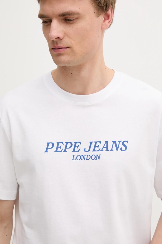 Pepe Jeans tricou din bumbac alb PM509958