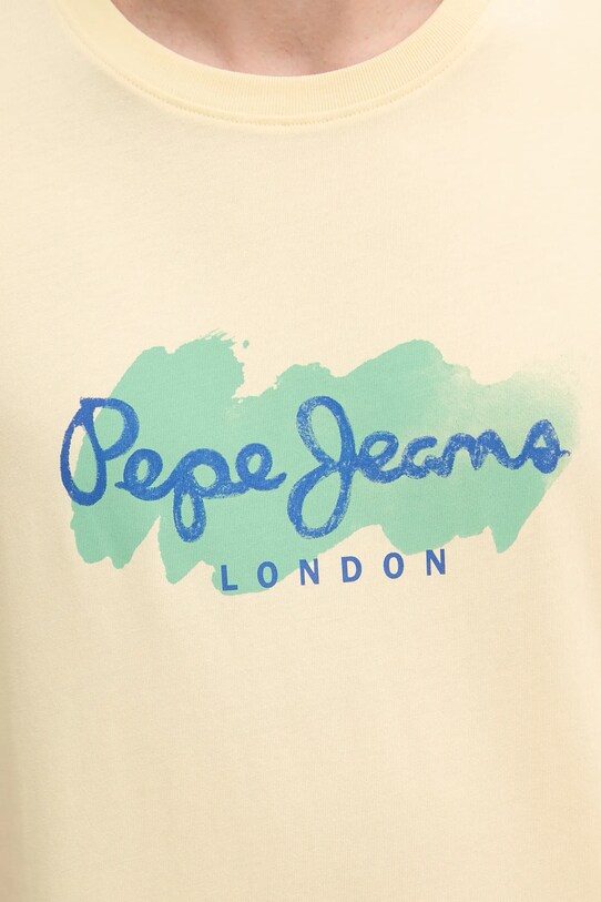 Бавовняна футболка Pepe Jeans PM509959 жовтий