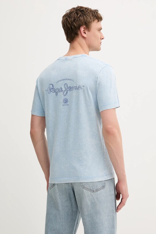 Odzież Pepe Jeans t-shirt bawełniany PM509960 niebieski