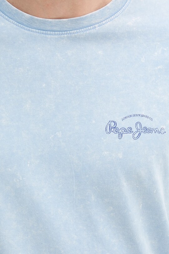 Bavlnené tričko Pepe Jeans PM509960 modrá