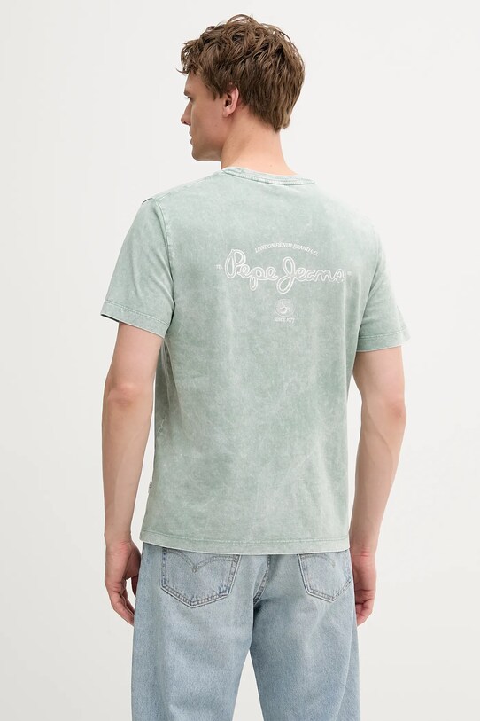 Oblečenie Bavlnené tričko Pepe Jeans PM509960 zelená