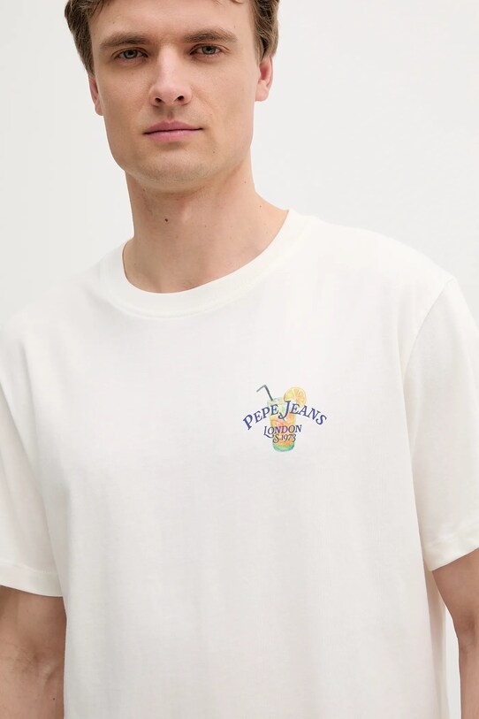 Pepe Jeans tricou din bumbac alb PM509962