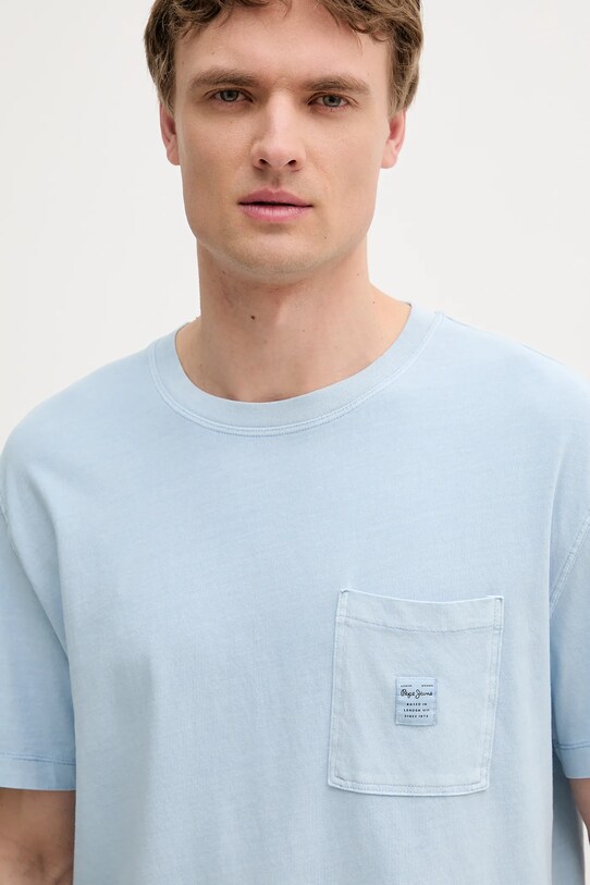 Pepe Jeans tricou din bumbac albastru PM509965