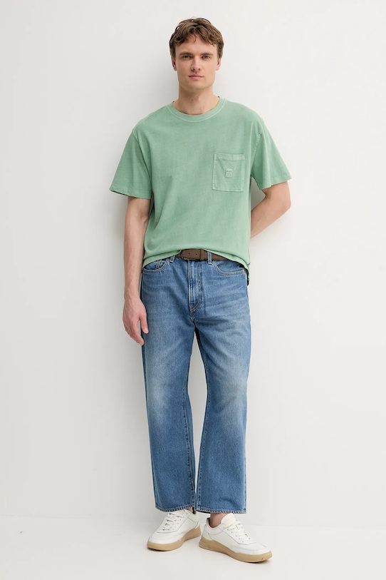 Pepe Jeans tricou din bumbac PM509965 verde AW25