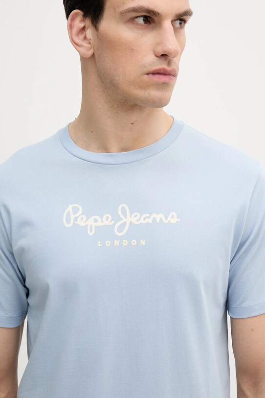 Pepe Jeans tricou din bumbac albastru PM509979