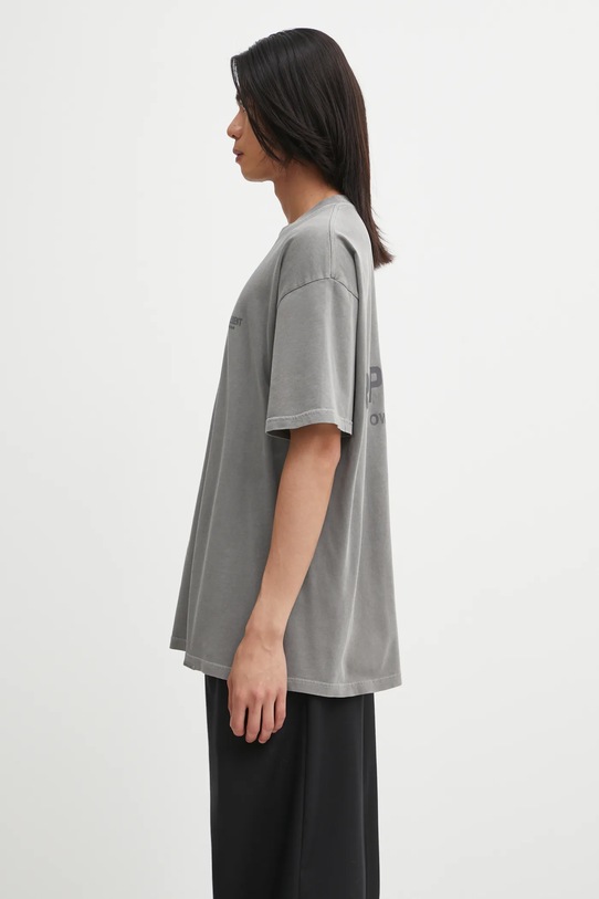 Represent tricou din bumbac Owners Club OCM41114 gri AW25