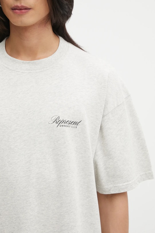 Represent t-shirt bawełniany Owners Club Script szary OCM41201