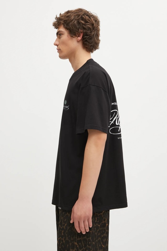 Represent t-shirt bawełniany Grand Vintage Hand Drawn MLM100450 czarny AW25