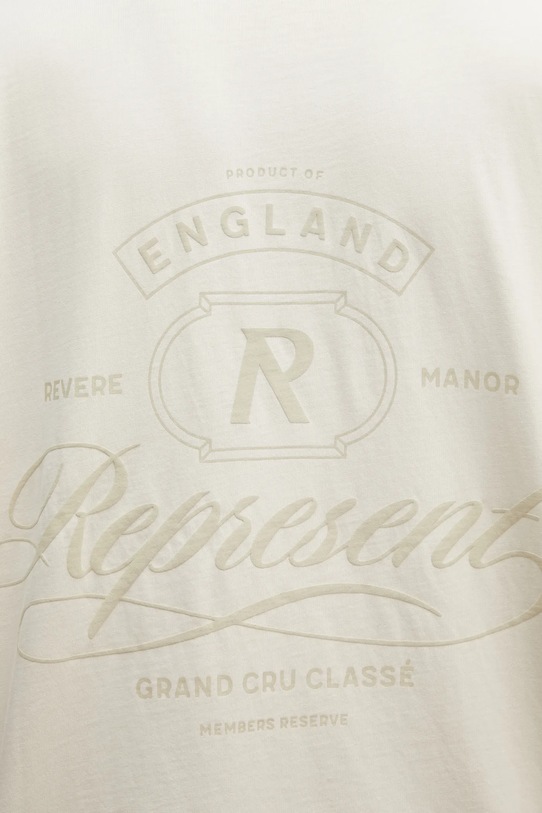 Represent t-shirt bawełniany Grand Vintage beżowy MLM100280