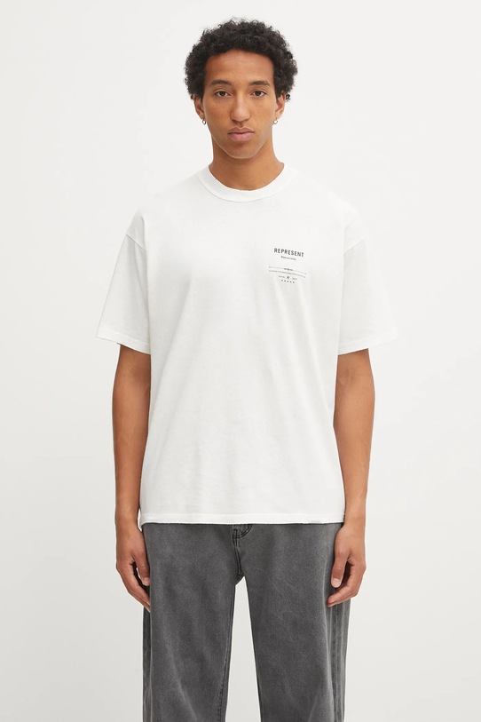 Odzież Represent t-shirt Revere Manor MLM100286 biały