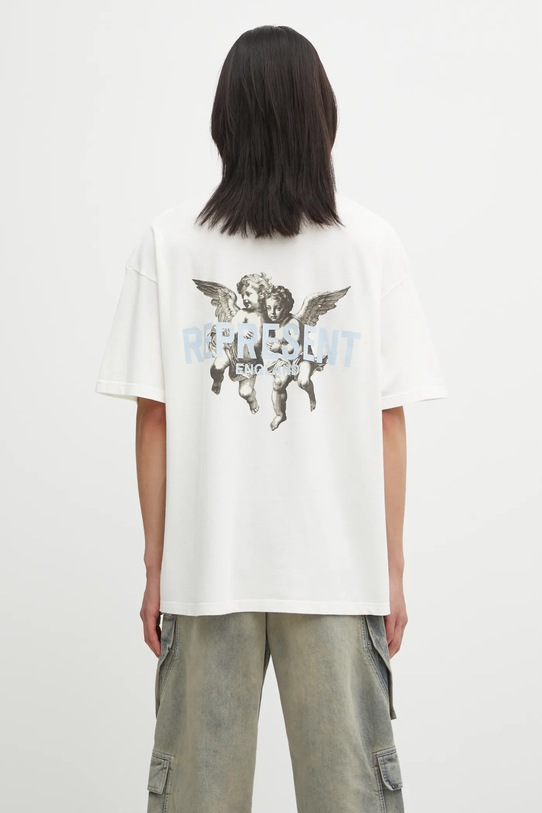 Odzież Represent t-shirt bawełniany Legacy Cherubs MLM100369 beżowy