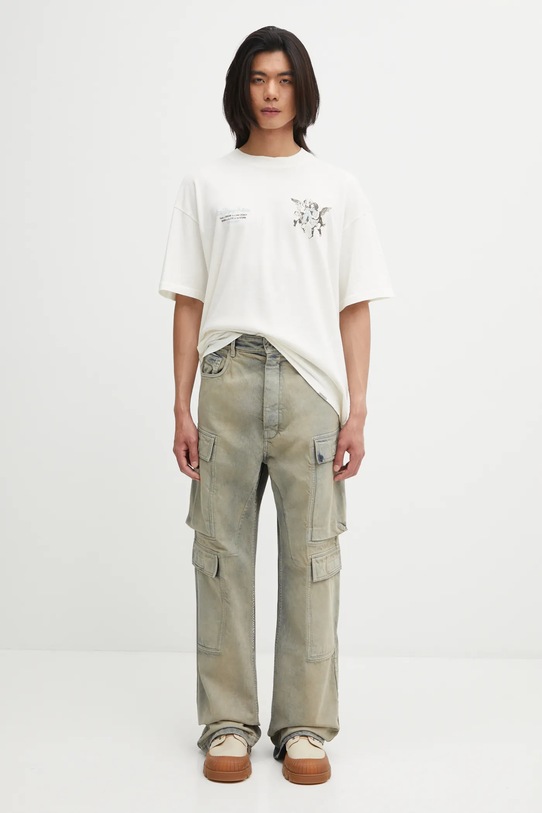 Represent t-shirt bawełniany Legacy Cherubs MLM100369 beżowy