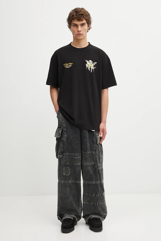 Represent t-shirt bawełniany Legacy Cherubs MLM100369 czarny