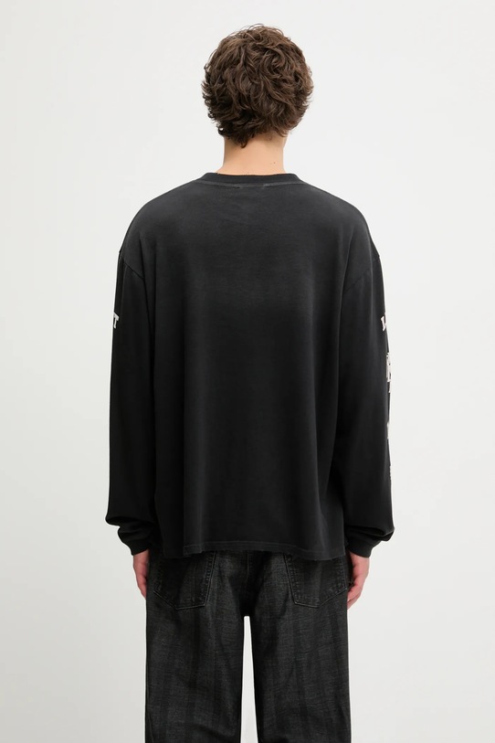 Odzież Represent longsleeve bawełniany Legacy Crest MLM100371 czarny