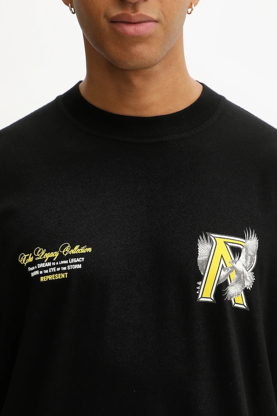 Represent cotton t-shirt Legacy Falcon black MLM100735