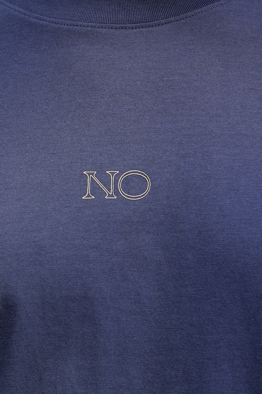 Sisley t-shirt bawełniany 3I1XS104O granatowy