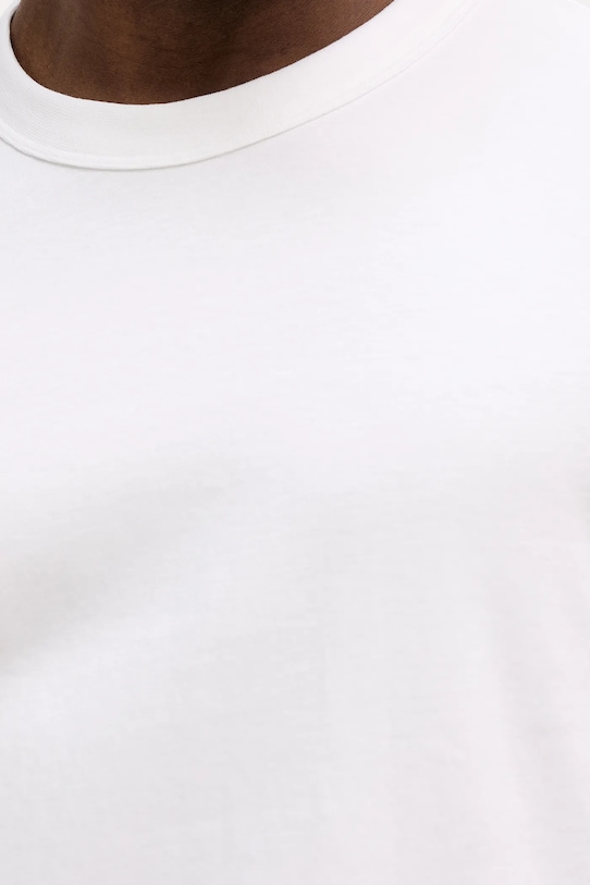 Sisley t-shirt bawełniany 3YNVS104Q beżowy